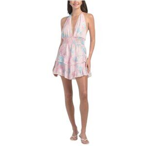LOVE SHACK FANCY Silk Prim Mini Dress